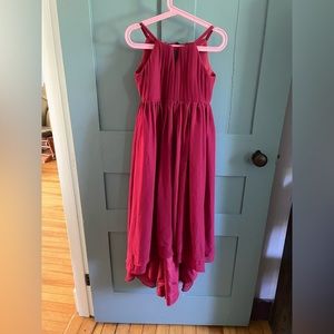Girls Wedding & Special Occasion high-low burgundy dress size J6 JJ’S HOUSE